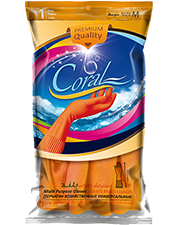 Coral two-color Household Gloves